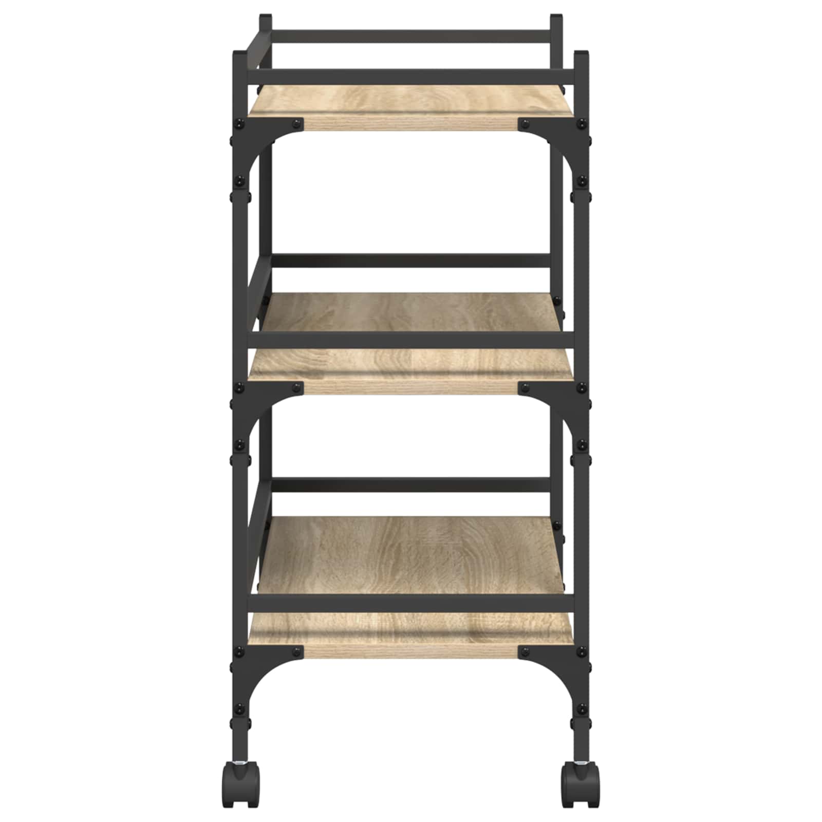 Carro de Cocina Roble Sonoma 50 x 35 x 75,5 cm