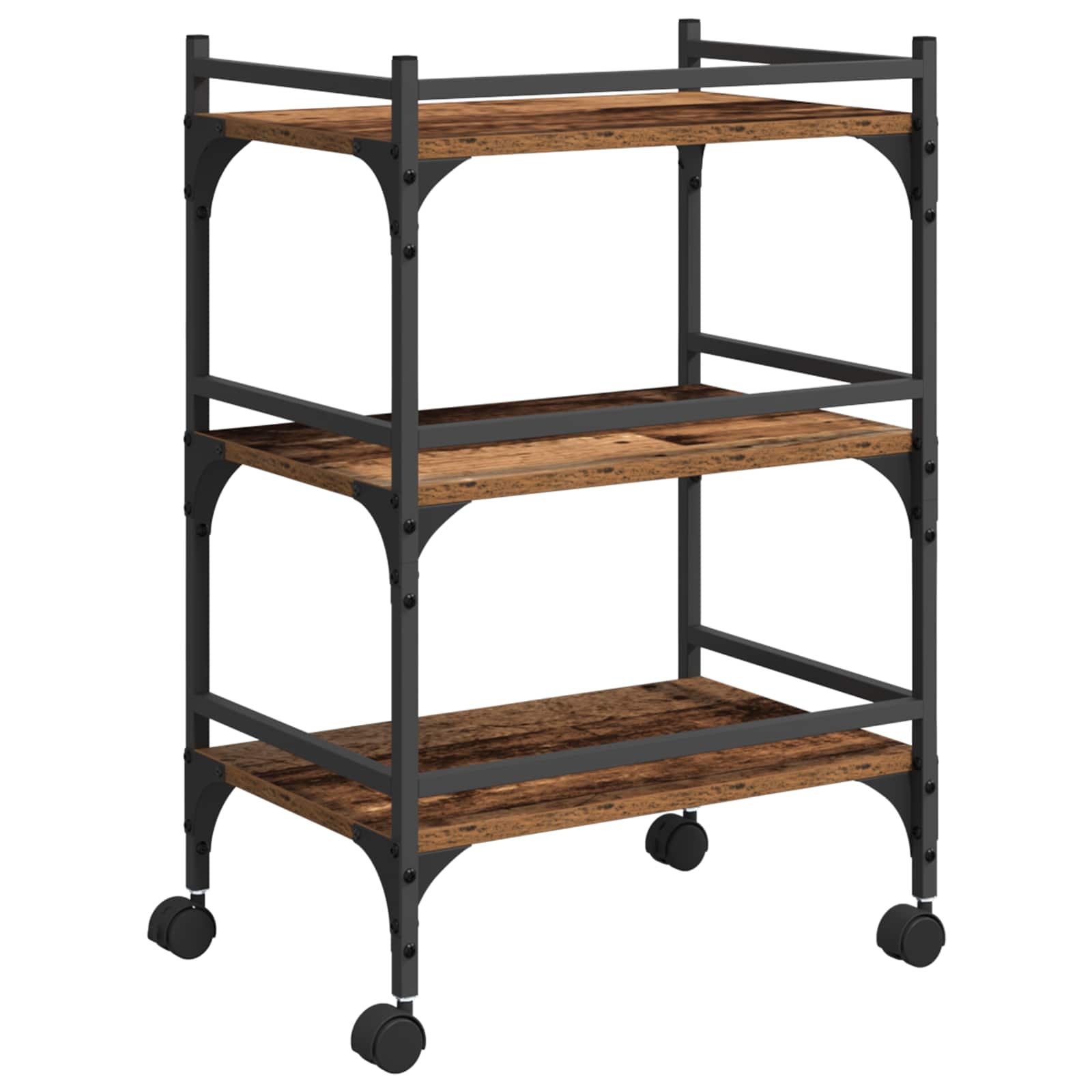Carro de Cocina Madera Vieja 50 x 35 x 75.5 cm