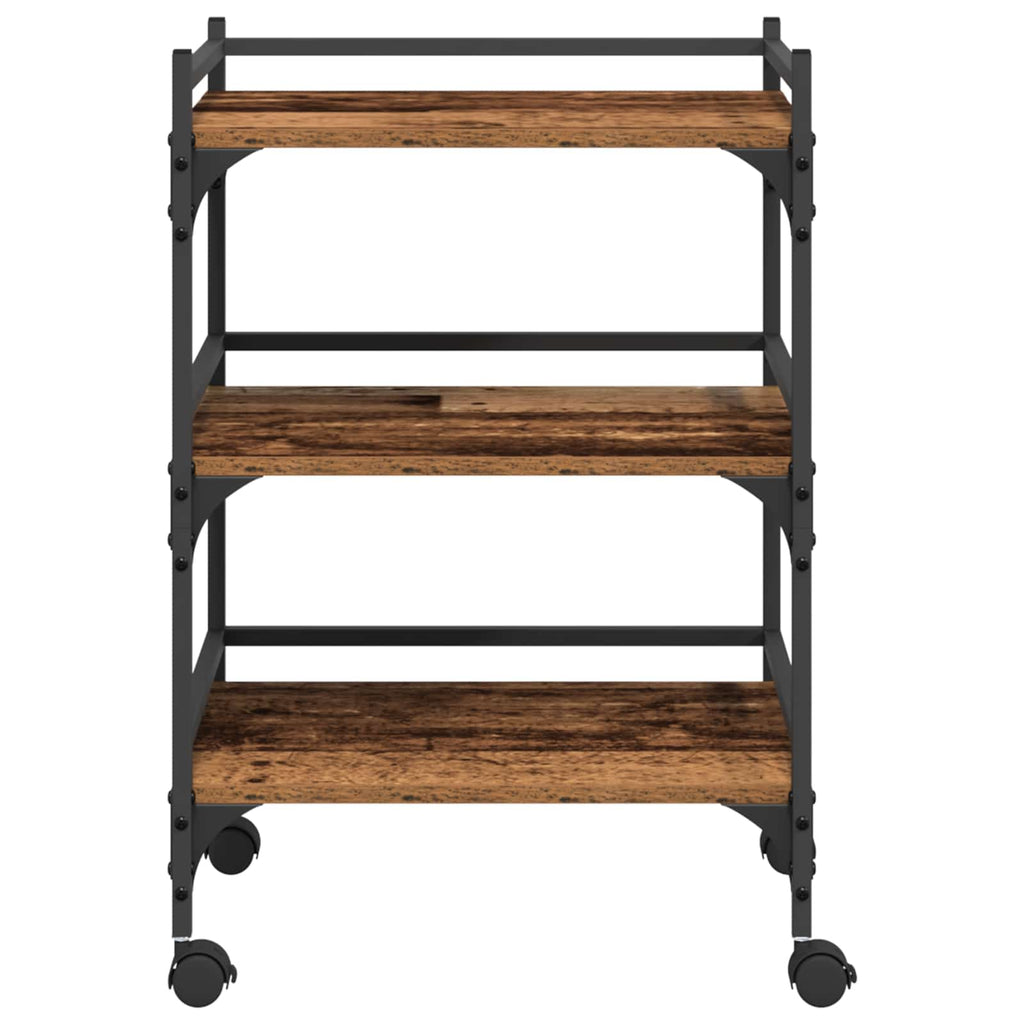 Carro de Cocina Madera Vieja 50 x 35 x 75.5 cm