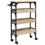 Carro de Cocina Roble Sonoma 53 x 20 x 76 cm