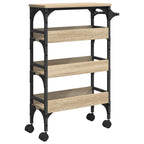Carro de Cocina Roble Sonoma 53 x 20 x 76 cm