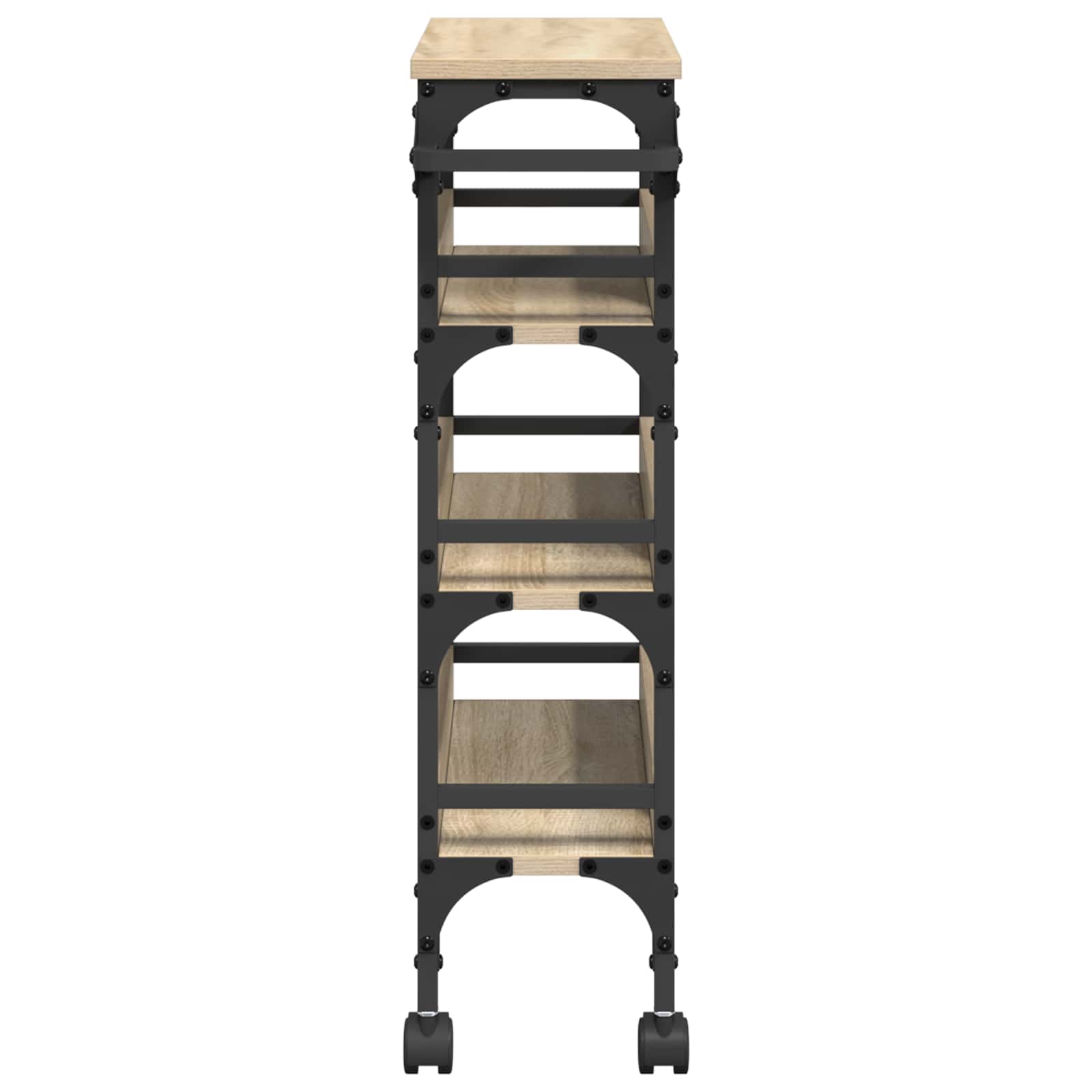 Carro de Cocina Roble Sonoma 53 x 20 x 76 cm