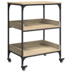 Carro de Cocina Roble Sonoma 60 x 41 x 80,5 cm