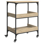 Carro de Cocina Roble Sonoma 60 x 41 x 80,5 cm