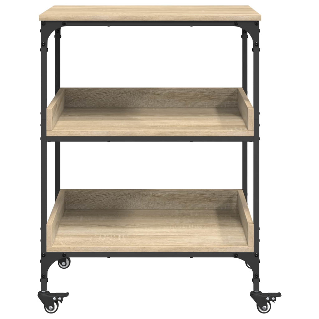 Carro de Cocina Roble Sonoma 60 x 41 x 80,5 cm