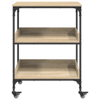 Carro de Cocina Roble Sonoma 60 x 41 x 80,5 cm