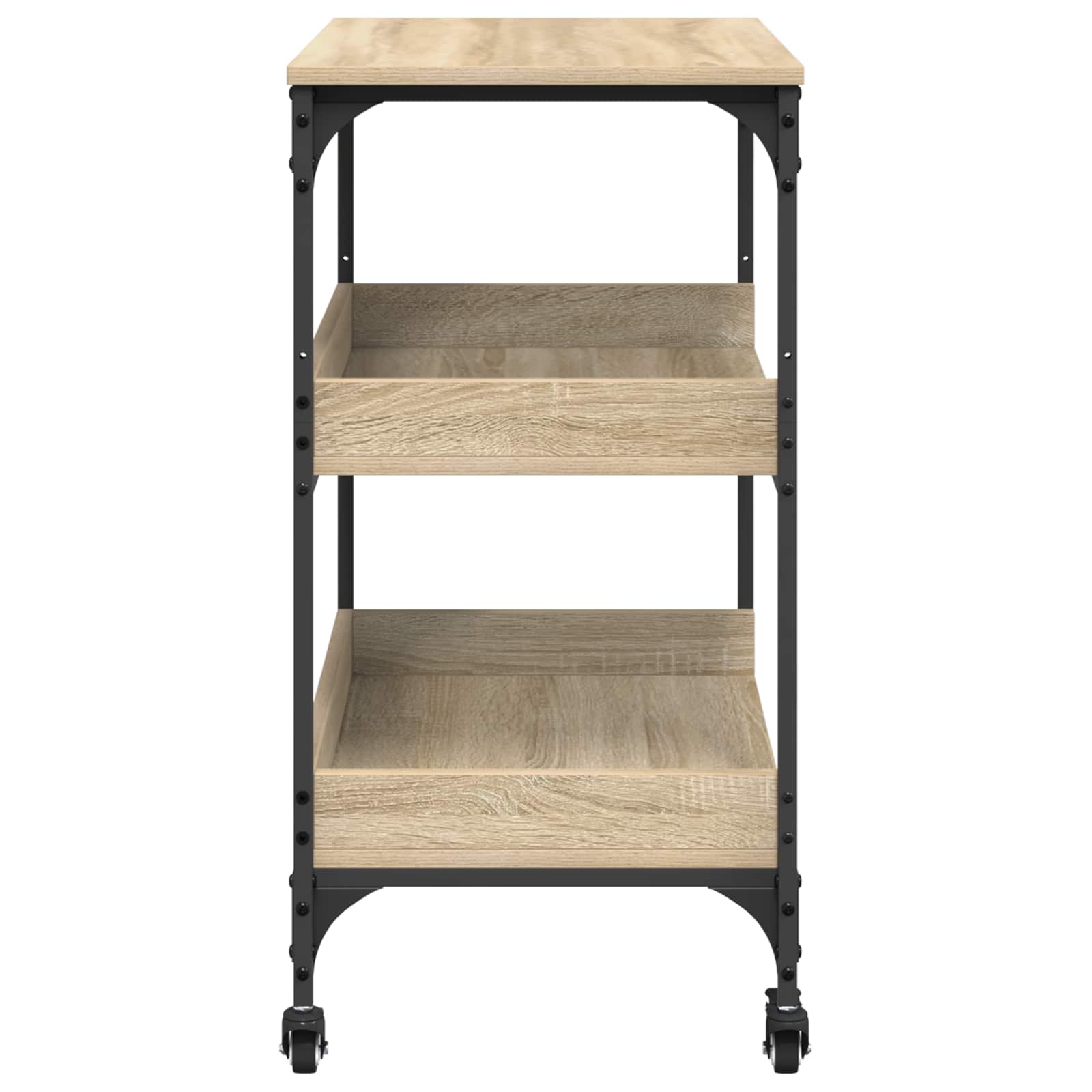 Carro de Cocina Roble Sonoma 60 x 41 x 80,5 cm