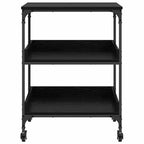 Carro de Cocina Roble Negro 60 x 41 x 80.5 cm