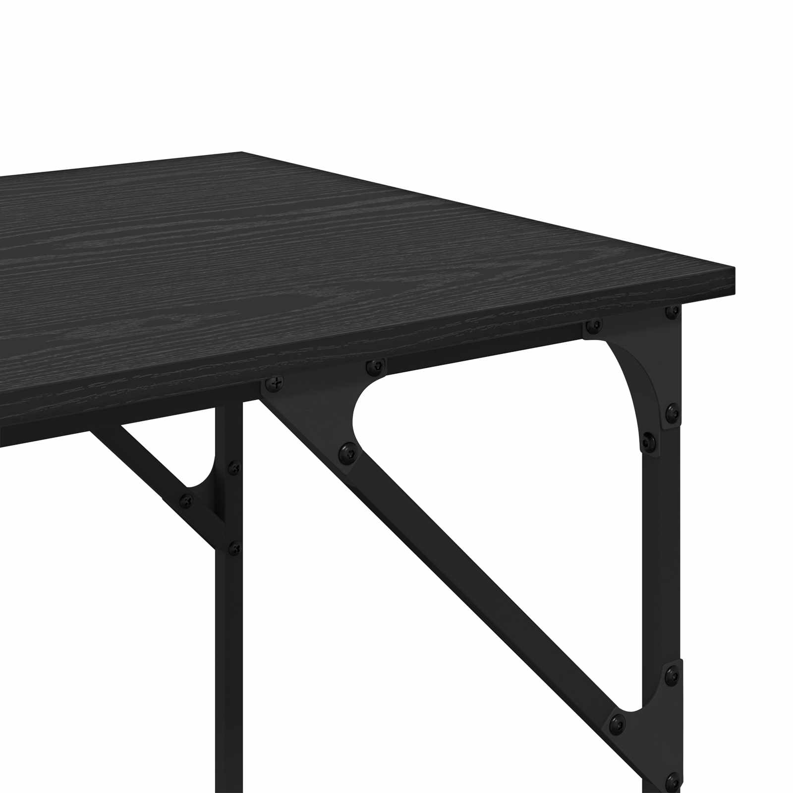 Escritorio Roble Negro 120 x 50 x 75 cm Madera contrachapada