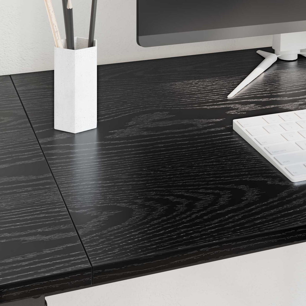 Escritorio Roble Negro 120 x 50 x 75 cm Madera contrachapada