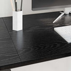 Escritorio Roble Negro 120 x 50 x 75 cm Madera contrachapada