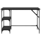 Escritorio Roble Negro 120 x 50 x 75 cm Madera contrachapada
