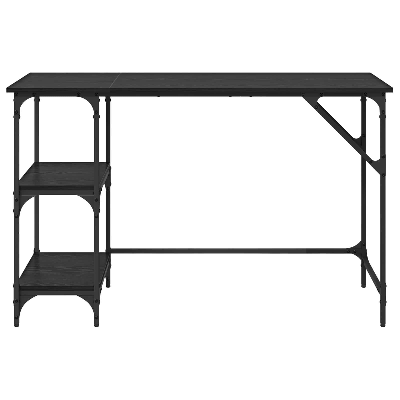 Escritorio Roble Negro 120 x 50 x 75 cm Madera contrachapada
