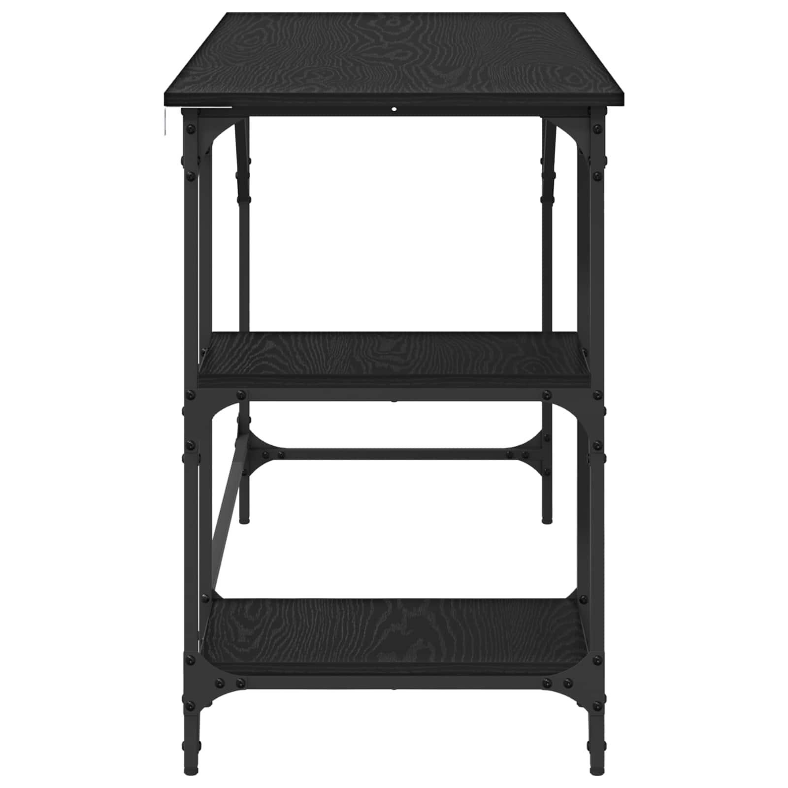 Escritorio Roble Negro 120 x 50 x 75 cm Madera contrachapada