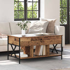 Mesa de Café Madera envejecida 100 x 55 x 48.5 cm