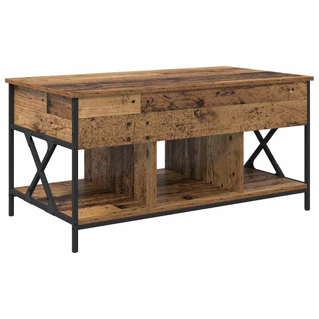 Mesa de Café Madera envejecida 100 x 55 x 48.5 cm