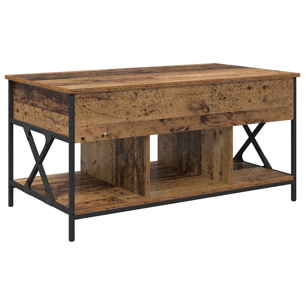 Mesa de Café Madera envejecida 100 x 55 x 48.5 cm