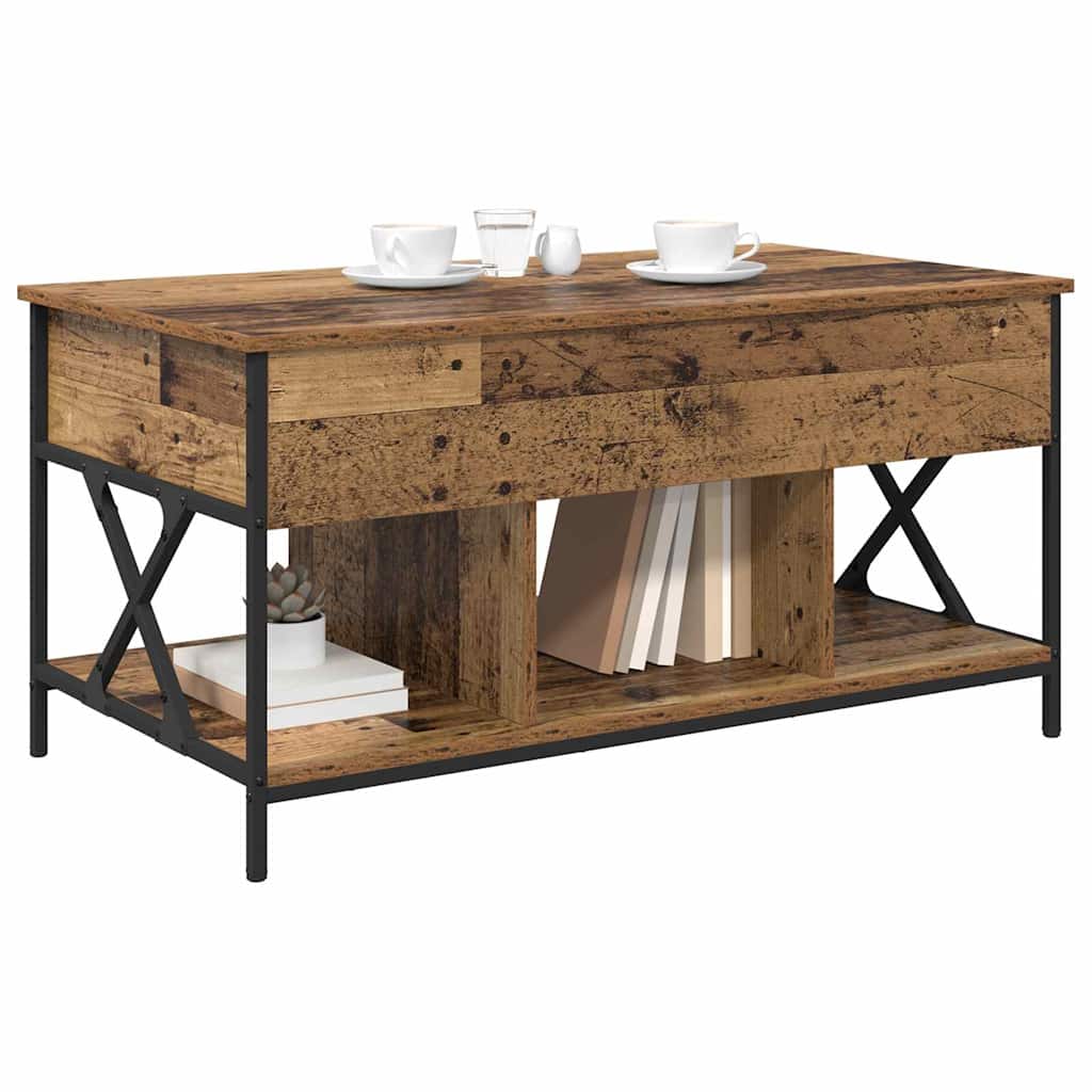 Mesa de Café Madera envejecida 100 x 55 x 48.5 cm