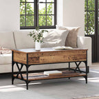 Mesa de Café Madera Vieja 100 x 50 x 50 cm Madera contrachapada