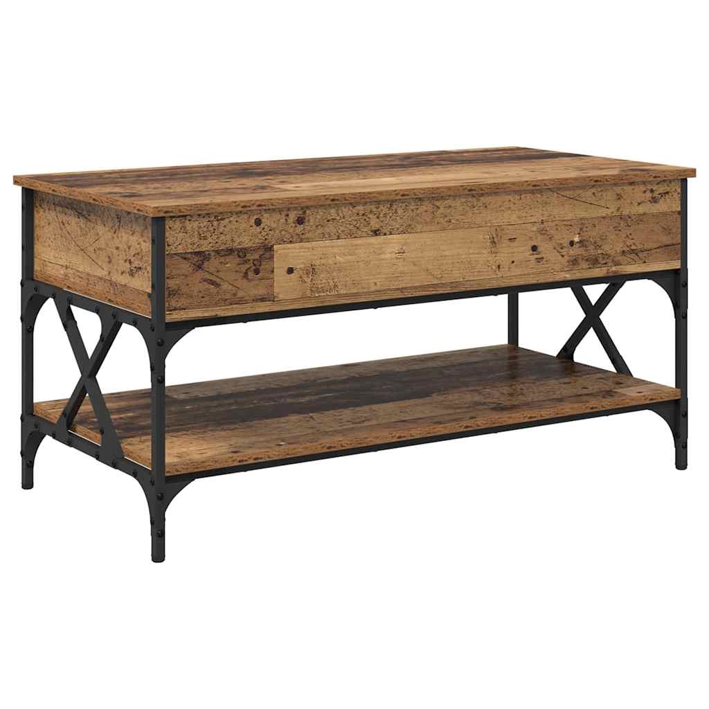Mesa de Café Madera Vieja 100 x 50 x 50 cm Madera contrachapada