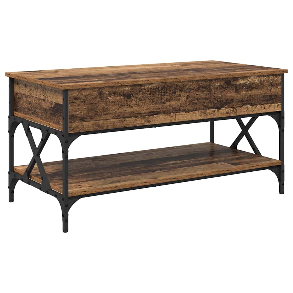 Mesa de Café Madera Vieja 100 x 50 x 50 cm Madera contrachapada