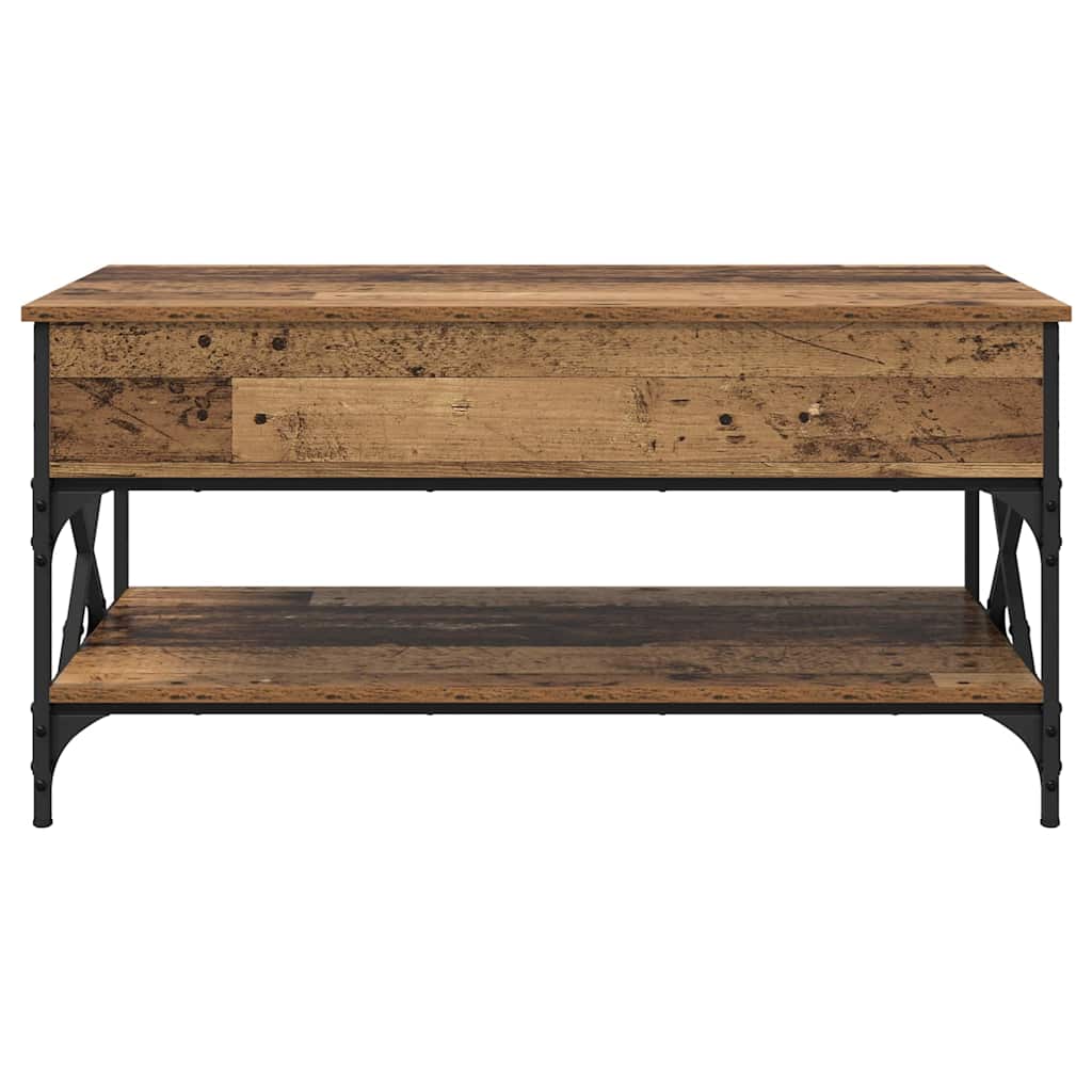 Mesa de Café Madera Vieja 100 x 50 x 50 cm Madera contrachapada