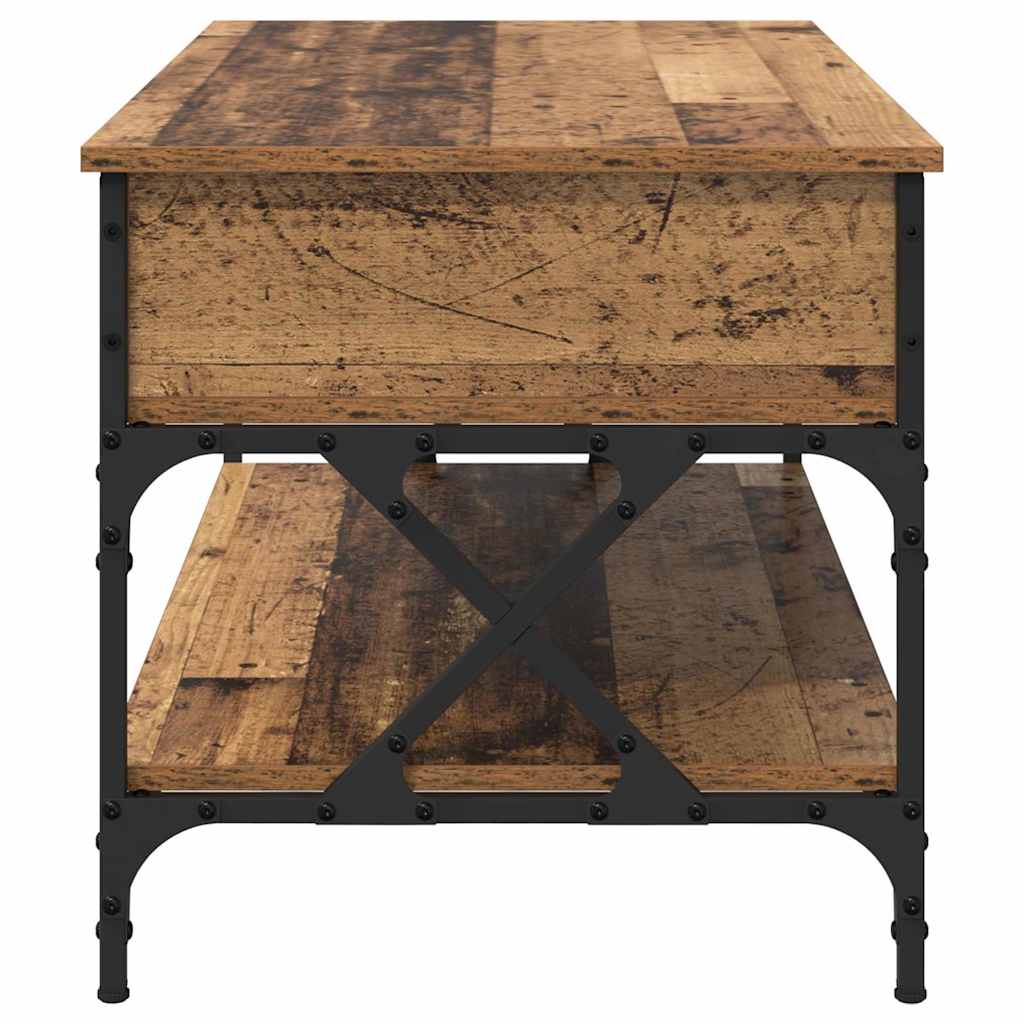 Mesa de Café Madera Vieja 100 x 50 x 50 cm Madera contrachapada