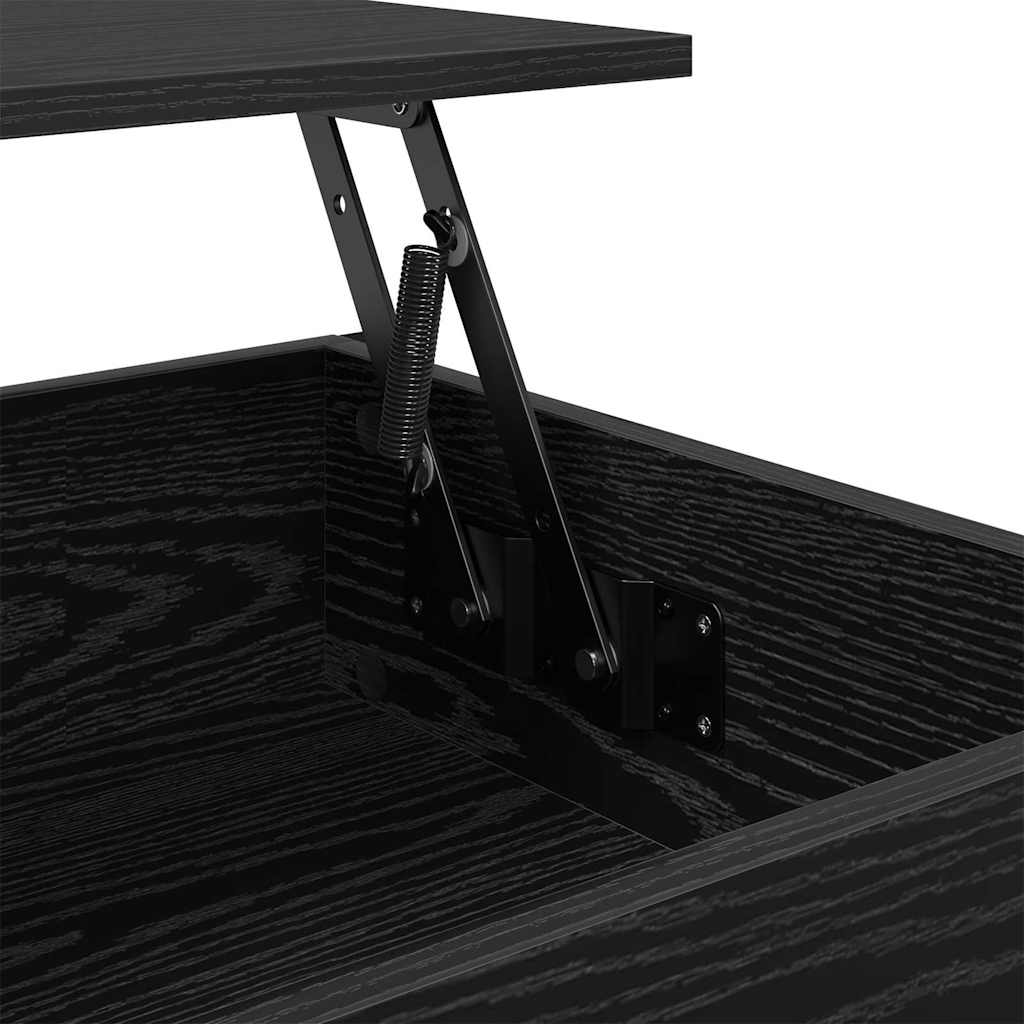Mesa de Café Roble Negro 70 x 50 x 54.5 cm Madera de ingeniería