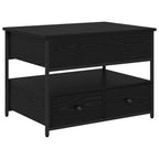 Mesa de Café Roble Negro 70 x 50 x 54.5 cm Madera de ingeniería