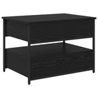 Mesa de Café Roble Negro 70 x 50 x 54.5 cm Madera de ingeniería