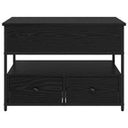 Mesa de Café Roble Negro 70 x 50 x 54.5 cm Madera de ingeniería