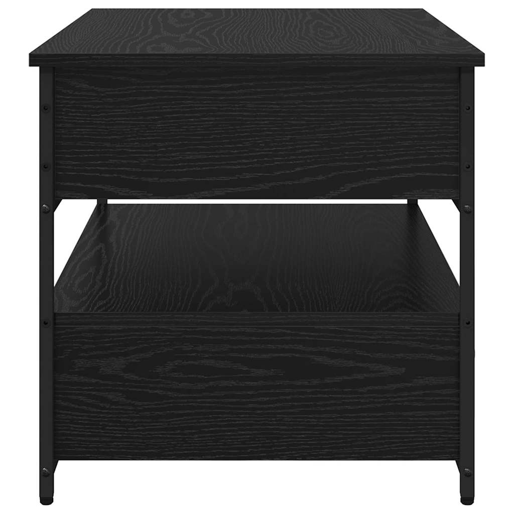 Mesa de Café Roble Negro 70 x 50 x 54.5 cm Madera de ingeniería