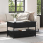 Mesa de Café Roble Negro 70 x 50 x 54.5 cm Madera de ingeniería