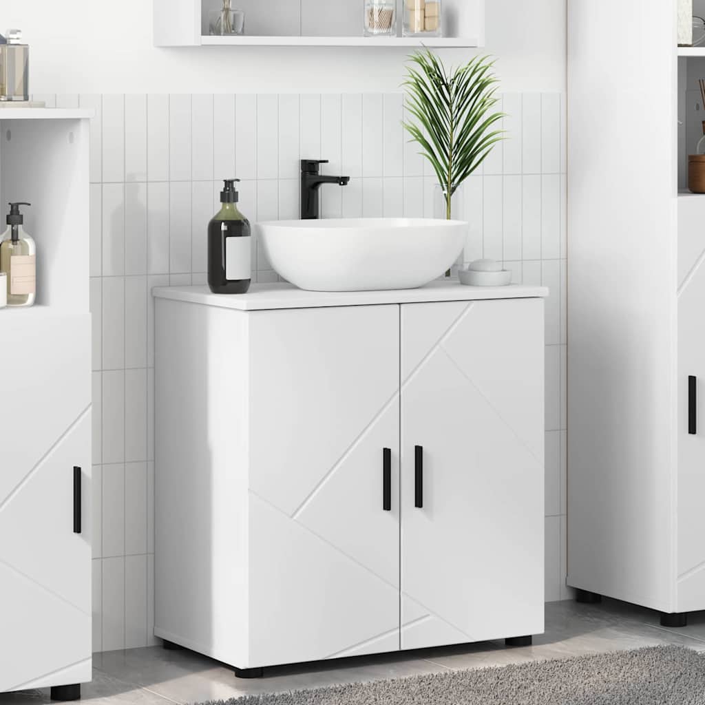 Gabinete de Baño 61 x 35 x 64 cm Madera contrachapada & Metal