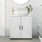 Gabinete de Baño 61 x 35 x 64 cm Madera contrachapada & Metal
