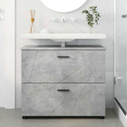 Gabinete de Baño con cajón Gris Concreto 76,5 x 35 x 64 cm