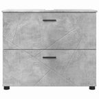 Gabinete de Baño con cajón Gris Concreto 76,5 x 35 x 64 cm