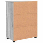 Gabinete de Baño con almacenamiento Gris Sonoma 60 x 35 x 80 cm