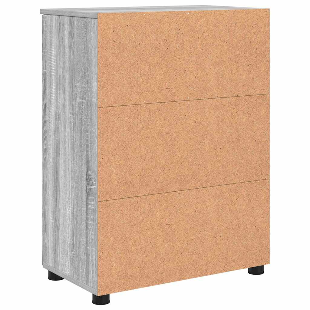 Gabinete de Baño con almacenamiento Gris Sonoma 60 x 35 x 80 cm