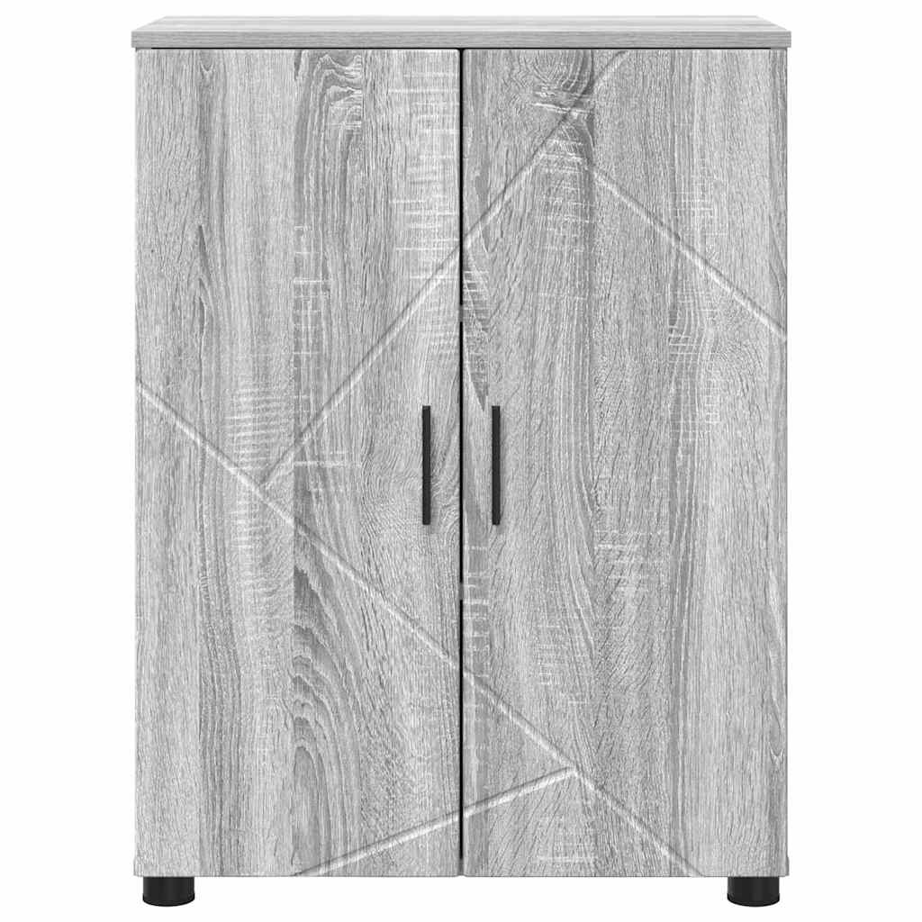 Gabinete de Baño con almacenamiento Gris Sonoma 60 x 35 x 80 cm
