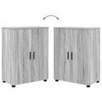 Gabinete de Baño con almacenamiento Gris Sonoma 60 x 35 x 80 cm