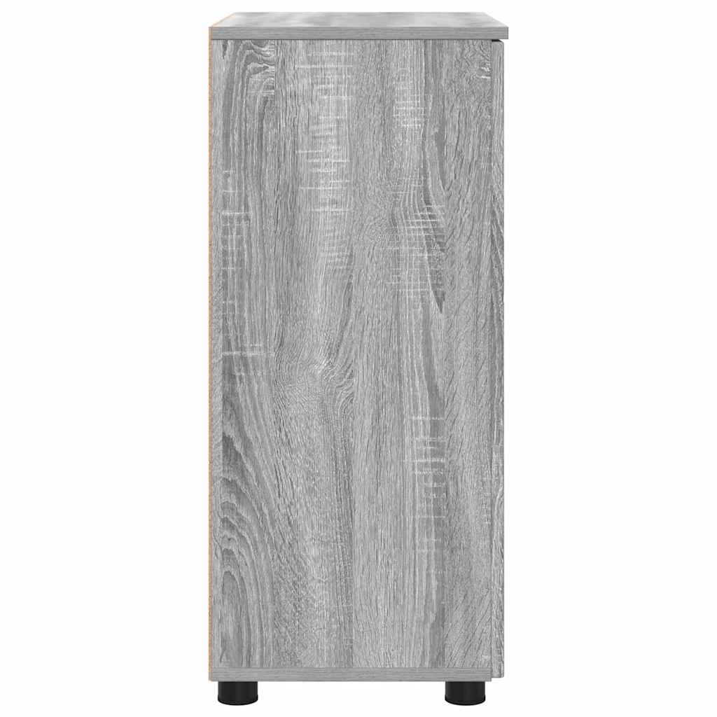Gabinete de Baño con almacenamiento Gris Sonoma 60 x 35 x 80 cm