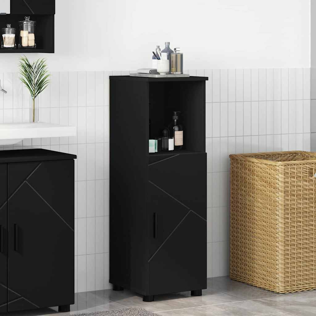 Bathroom Cabinet 30 x 35 x 95 cm Plywood & Metal