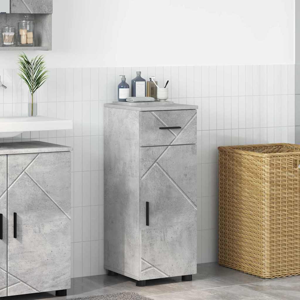 Bathroom Cabinet 30 x 35 x 80 cm Plywood & Metal