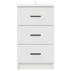 Armario de Noche Blanco 38 x 38 x 66 cm Madera contrachapada