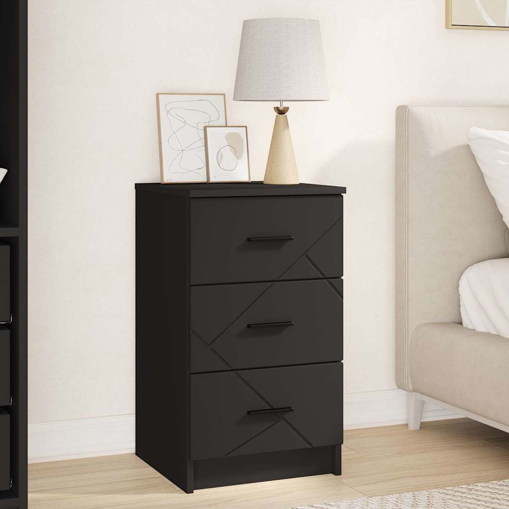 White Nightstand 38 x 38 x 66 cm Plywood