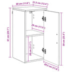 Gabinete de Baño 39 x 23,5 x 65 cm Madera contrachapada, Metal