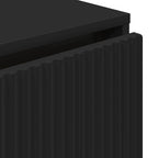 Aparador con cajón Negro 79,5 x 33 x 82 cm Madera de ingeniería