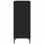 Aparador con cajón Negro 79,5 x 33 x 82 cm Madera de ingeniería