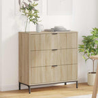 Aparador Roble Sonoma 79,5 x 33 x 82 cm Madera de ingeniería